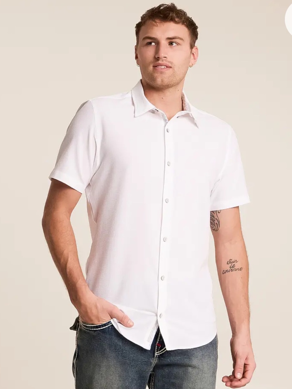 J.B Holt Textured Standard Performance Stretch Shirt